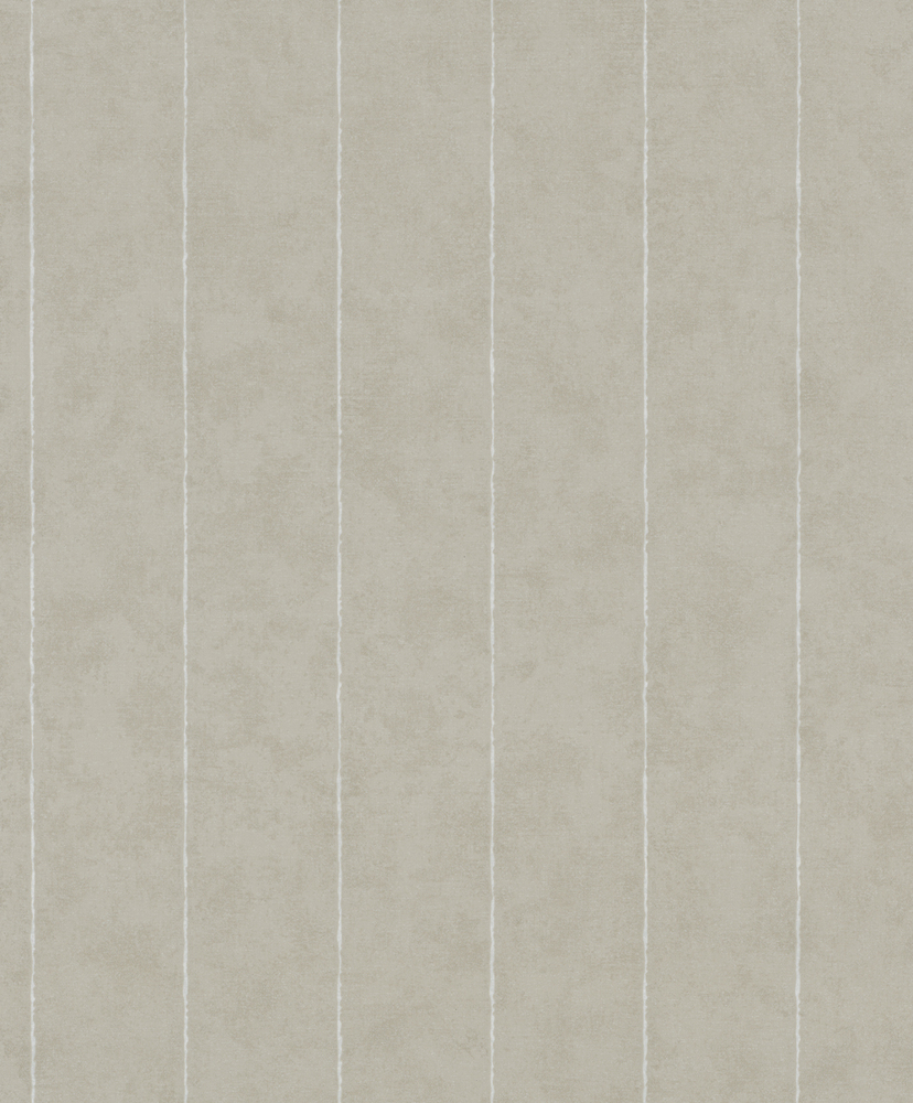 Papier peint intissé gris clair à rayures avec effet enduit, collection Décorama Unis 2027