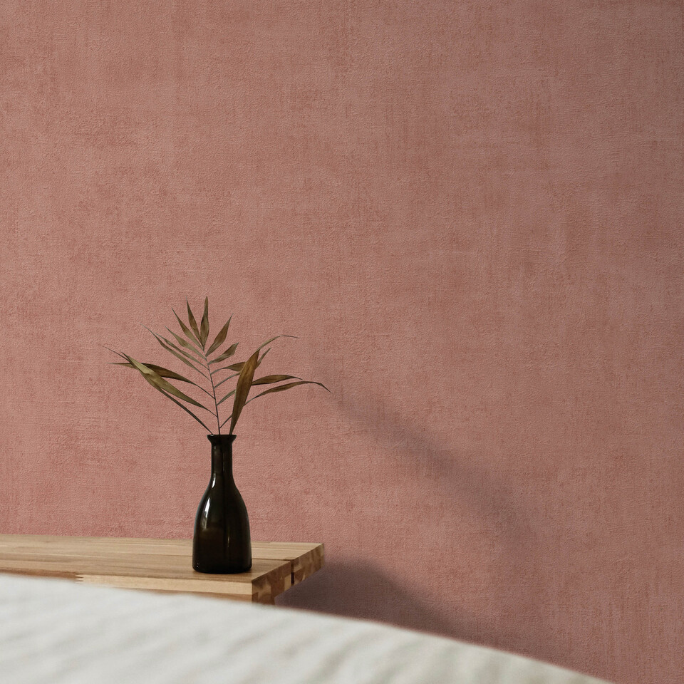 A51512 - Papier Peint Vinyle Intissé Annabella New Uni Rouge