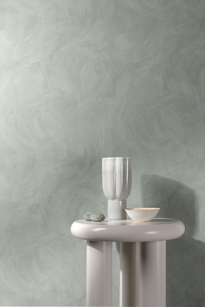 A78710 - Papier Peint Vinyle Intissé Spatule Eucalyptus