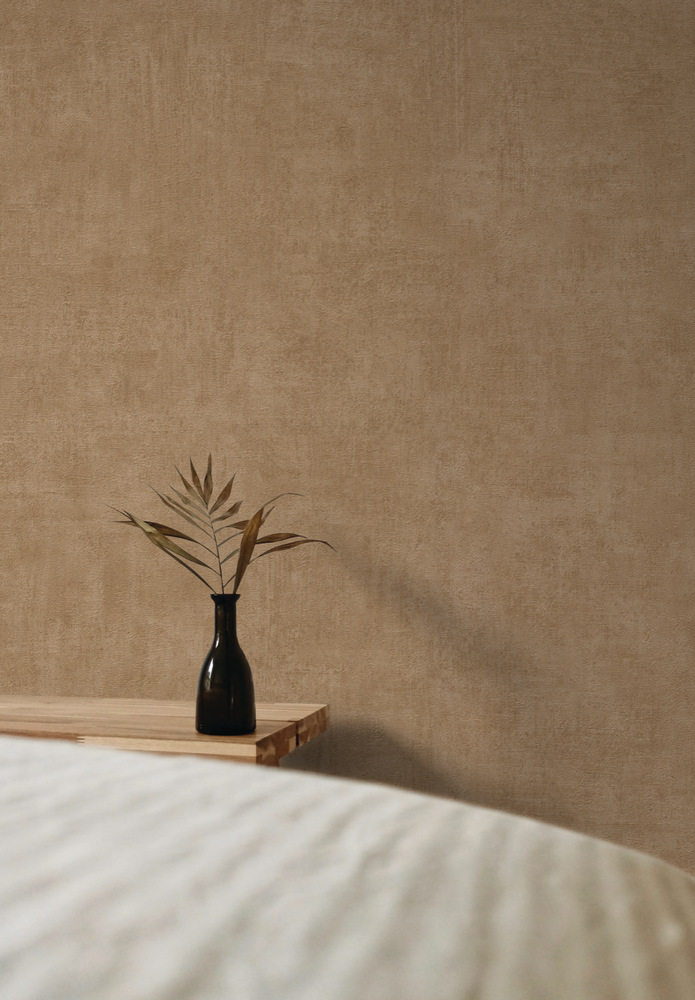 A51520 - Papier Peint Vinyle Sur Intissé Annabella Uni Terracotta