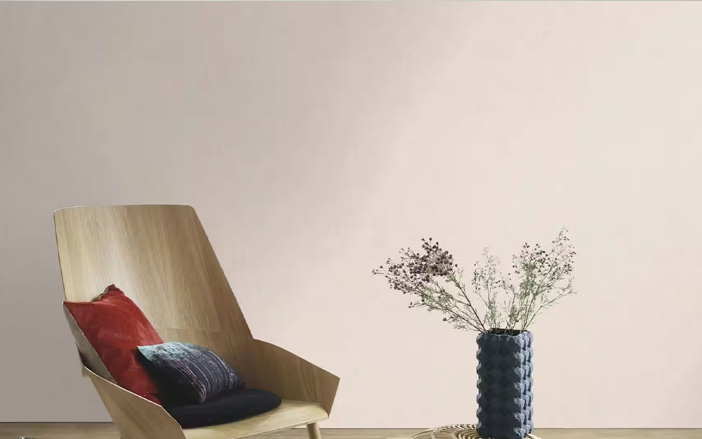 489828 - Papier Peint Vinyle Grainé Sur Intissé Béton Mat Crème