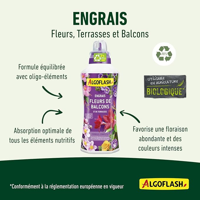 Engrais Fleurs Balcons et Terrasses Liquide UAB 1L
