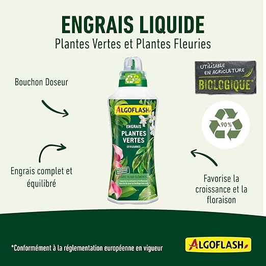 Engrais Plantes Vertes et Fleuries Liquide UAB 1L