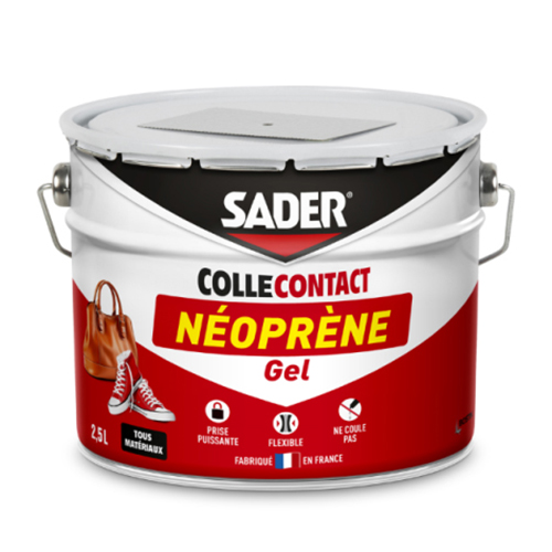 Colle Contact Néoprène Gel 2.5L pour des assemblages puissants sur divers matériaux