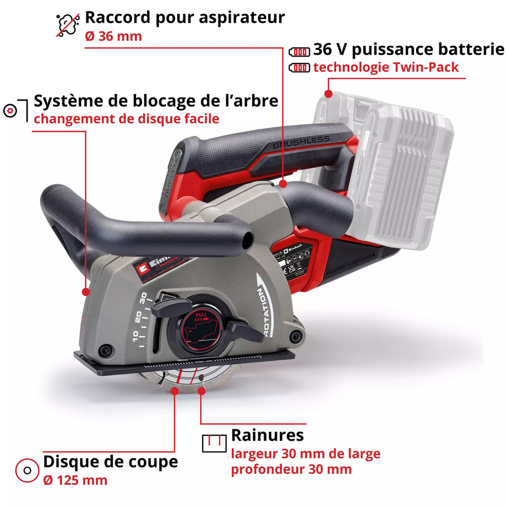 Rainureuse Sans Fil TP-MA 36/30 LI BL - Solo
