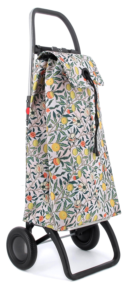 Poussette de marché pliable I-Max William Morris motifs fruits, 2 roues, capacité 43 litres