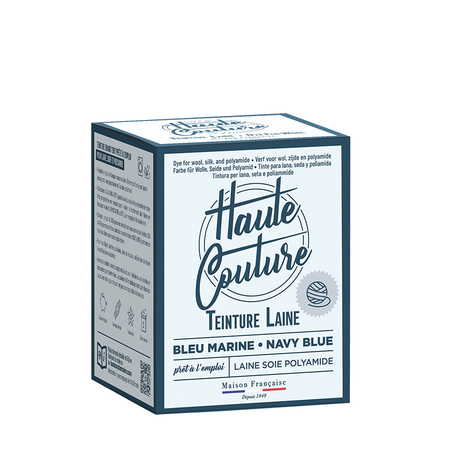 Teinture pour laine Haute Couture 300 g pour des couleurs intenses et durables.