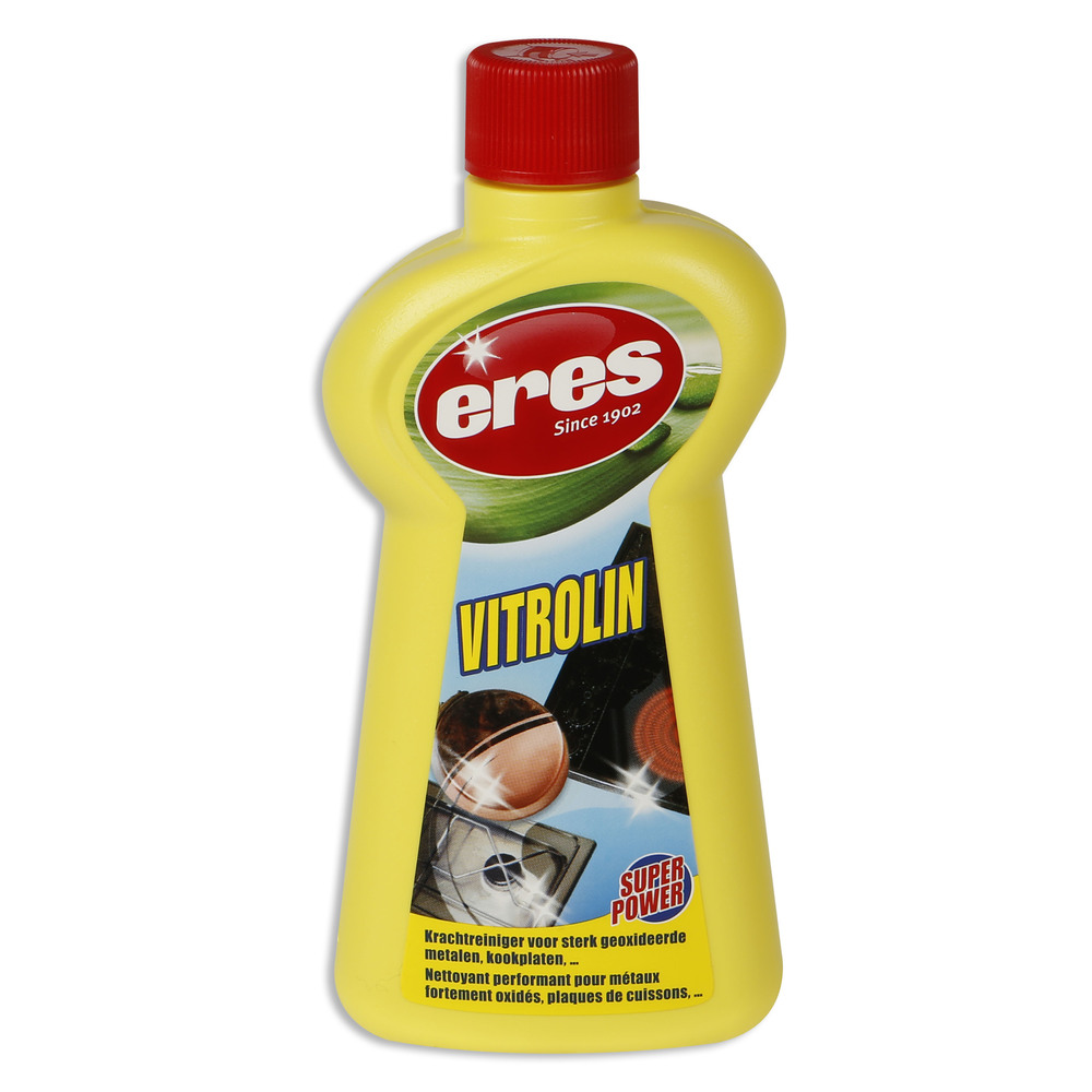 Flacon de Nettoyant Vitrolin Metal Oxydé 225 ml, pour restaurer l'éclat des métaux ternis.