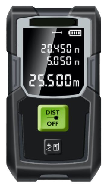 Télémètre laser Lasermètre Mini GI-4 compact avec écran numérique