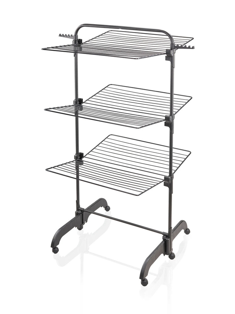 Séchoir Tour Comfort Black 42 mètres d'étendage, pliable et sur roulettes