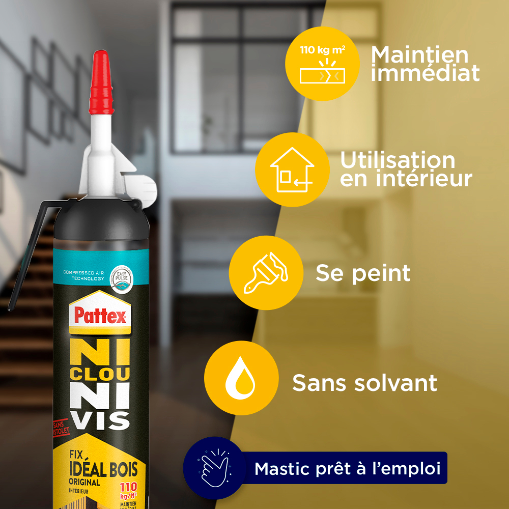 Colle Acrylique Ni Clou Ni Vis Extra Fort & Rapide 266 g