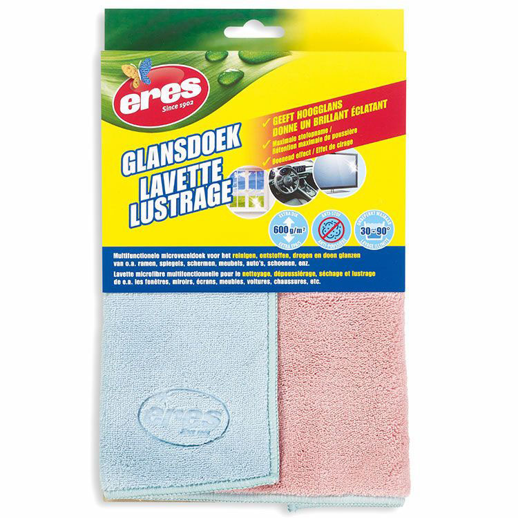 Chiffon microfibre Eres très épais de lustrage des surfaces comme le verre, l'acier, la céramique