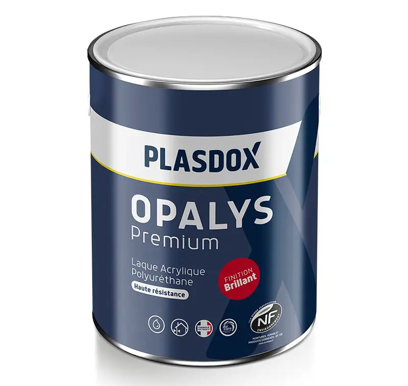Pot de peinture laque Opalys Premium Brillant blanc de la marque Plasdox