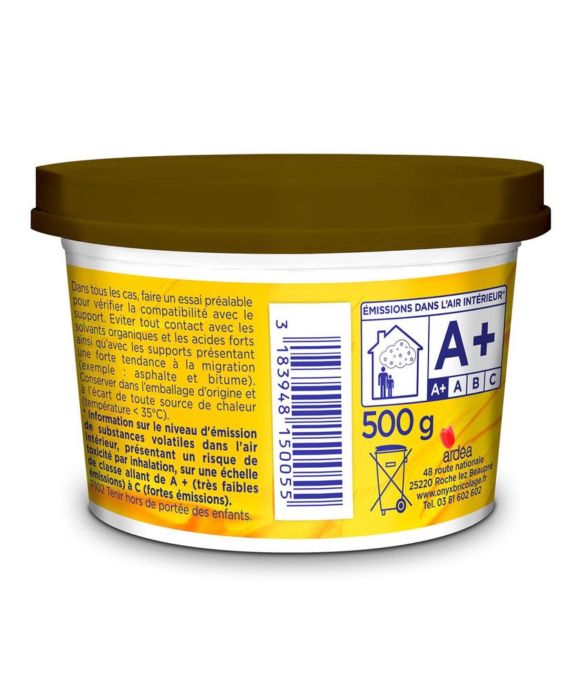 Mastic Vitrier à l'Huile de Lin Acajou