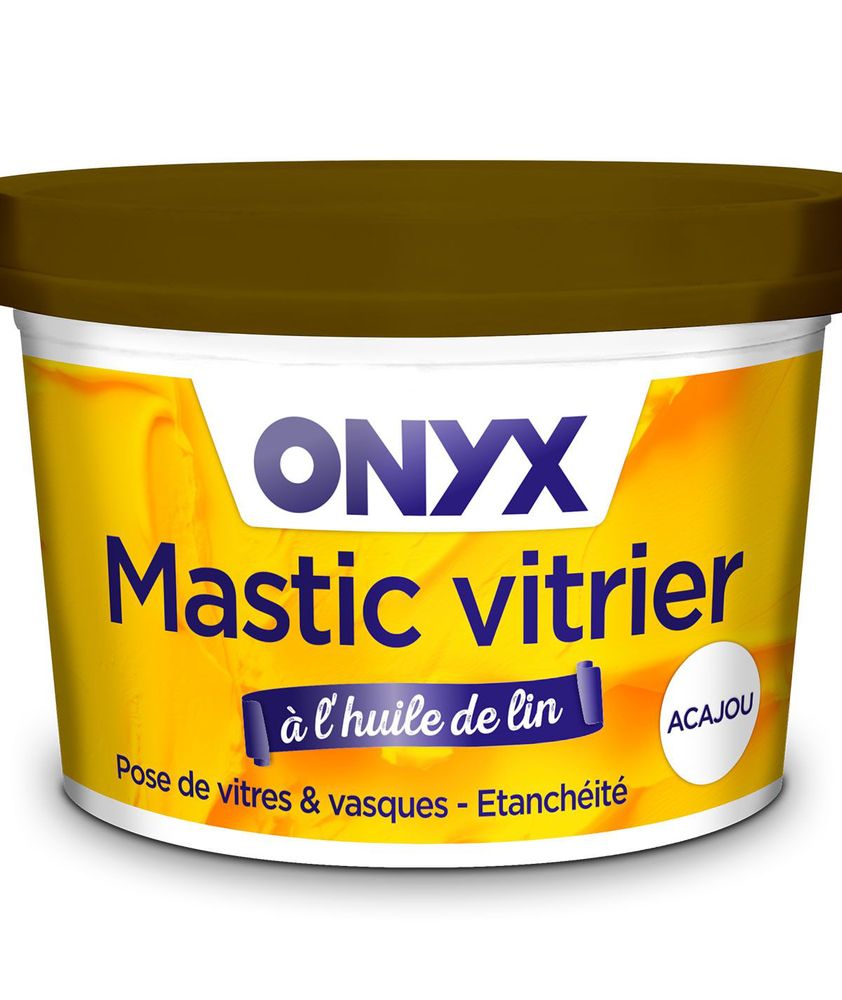 Mastic Vitrier à l'Huile de Lin Acajou