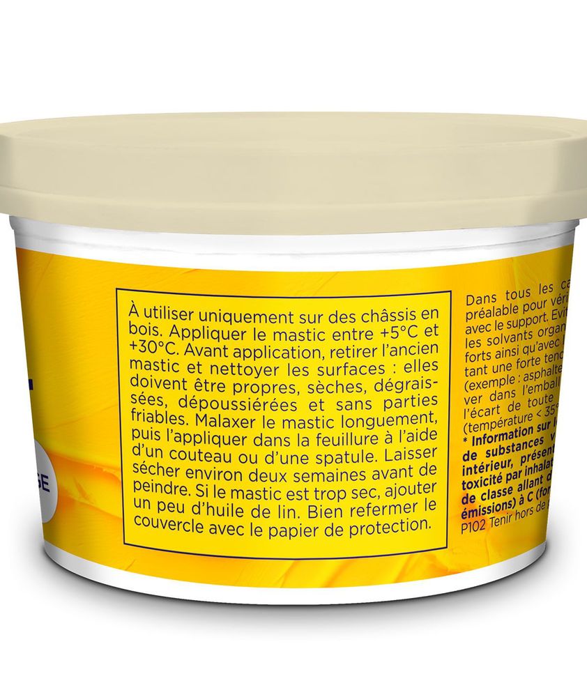 Mastic Vitrier à l'Huile de Lin Beige