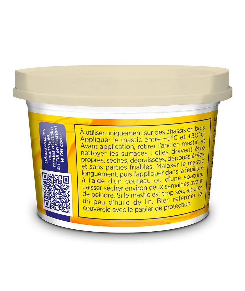 Mastic Vitrier à l'Huile de Lin Beige