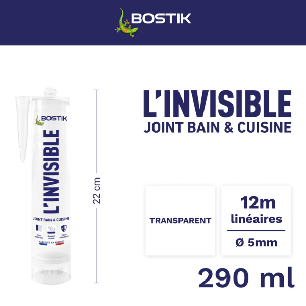 Box 80 Cartouches Mastic Bain et Cuisine L'invisible