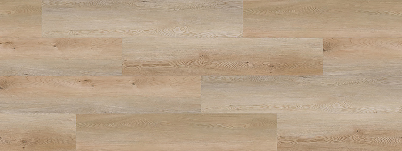 Lame de sol LVT clipsable avec sous-couche intégrée, aspect bois clair La Légende Floride