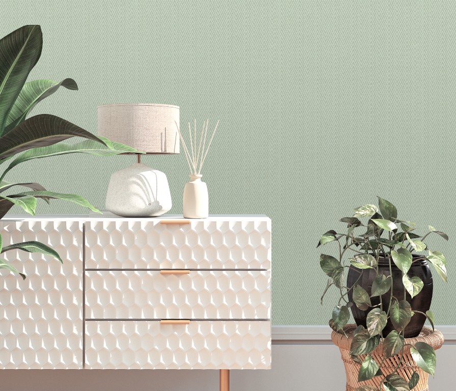 10536-07 - Papier Peint Vinyle Expansé sur Intissé Vert