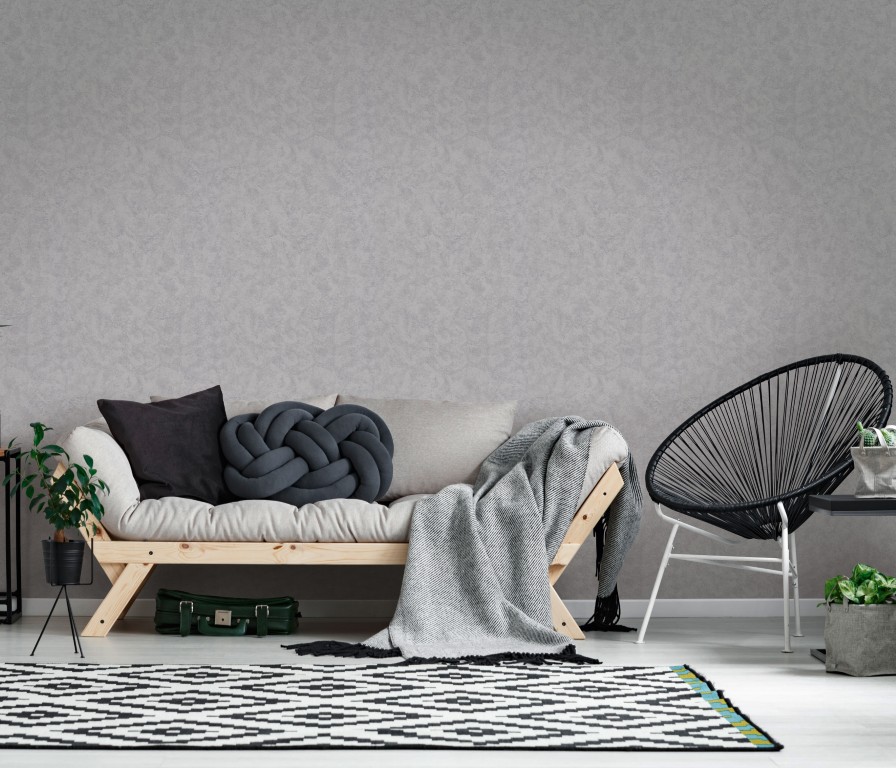 6986-10 - Papier Peint Vinyle Expansé sur Intissé Gris