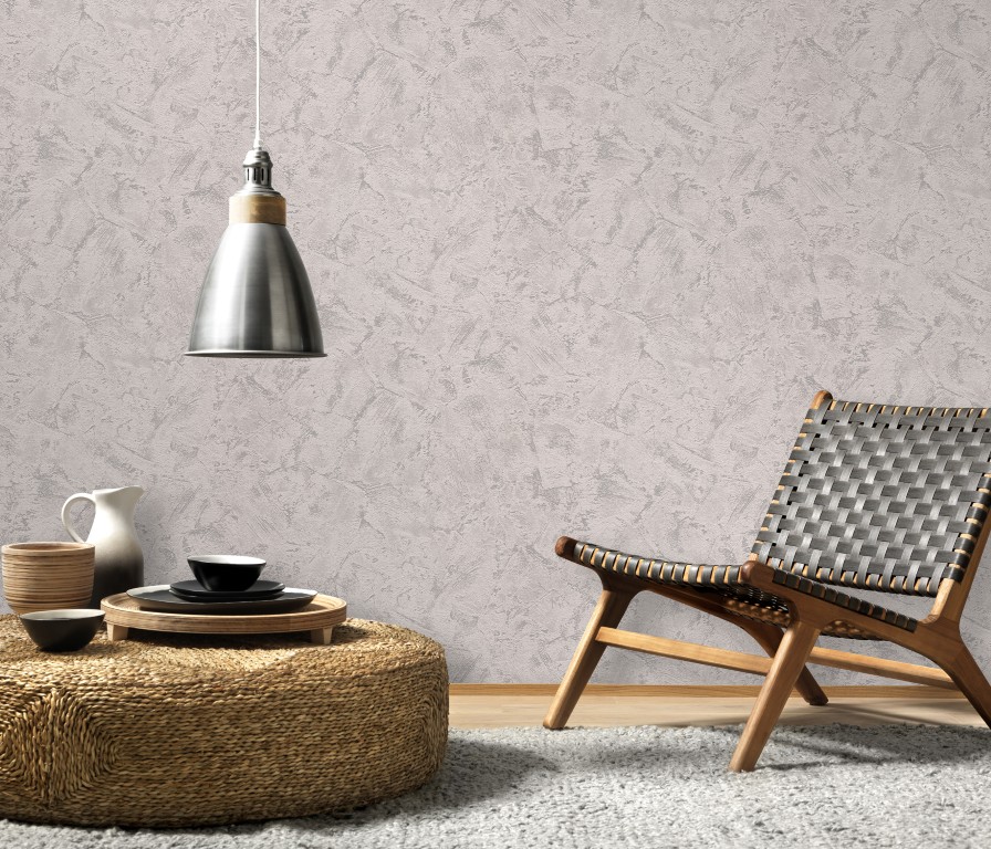 6081-37 - Papier Peint Vinyle Expansé sur Intissé Gris