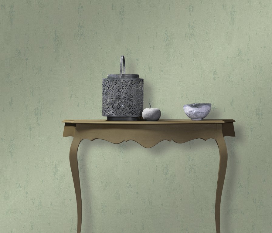 20006-07 - Papier Peint Vinyle Expansé sur Papier Vert