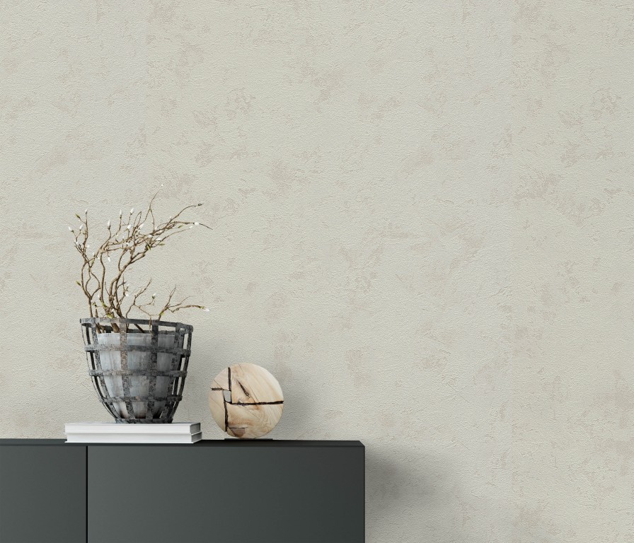 9725-02 - Papier Peint Vinyle Expansé sur Papier Beige