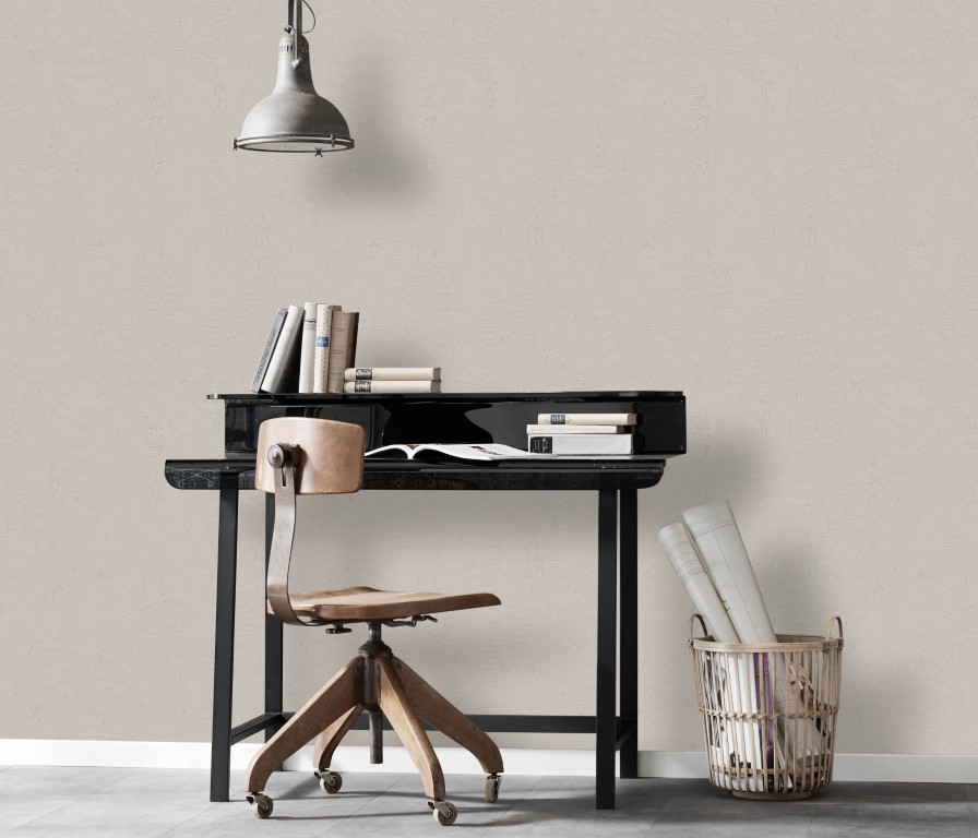 20006-37 - Papier Peint Vinyle Expansé sur Papier Beige