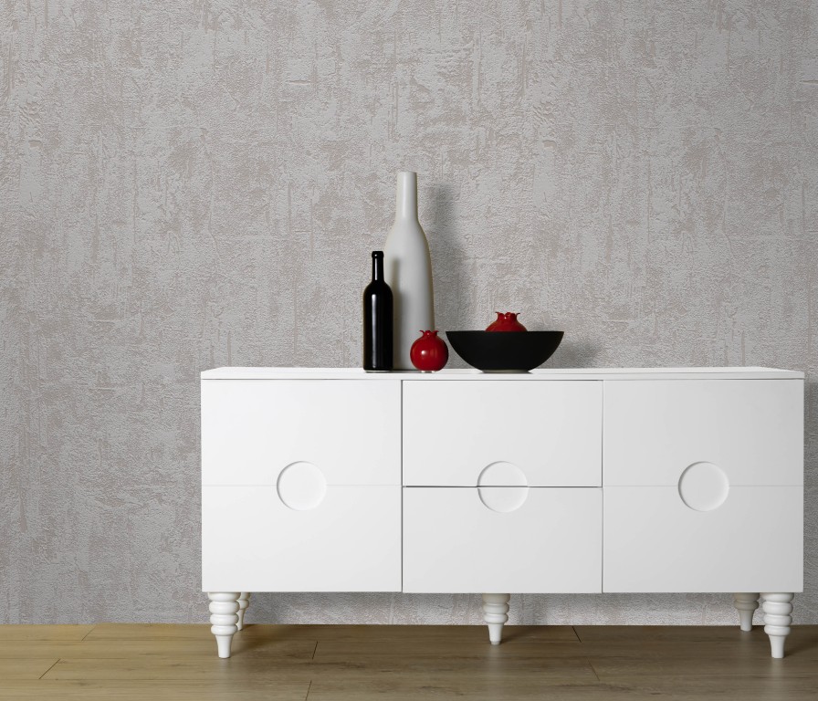 9715-02 - Papier Peint Vinyle Expansé sur Papier Beige