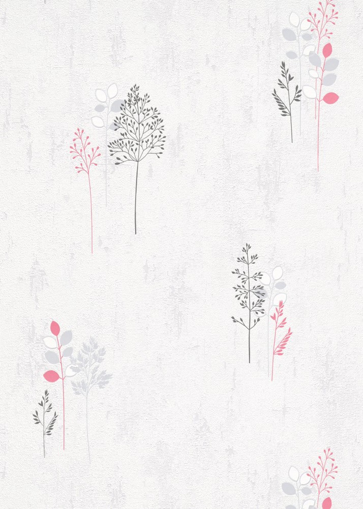 20011-06 - Papier Peint Vinyle Expansé sur Papier Végétal Gris Rose Pâle