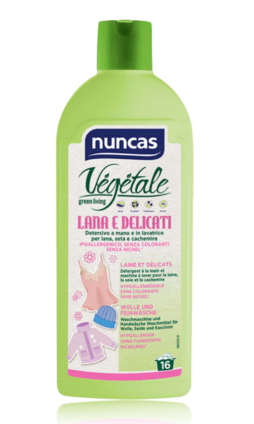 Bouteille de lessive à la main et machine pour laine et linge délicat Nuncas
