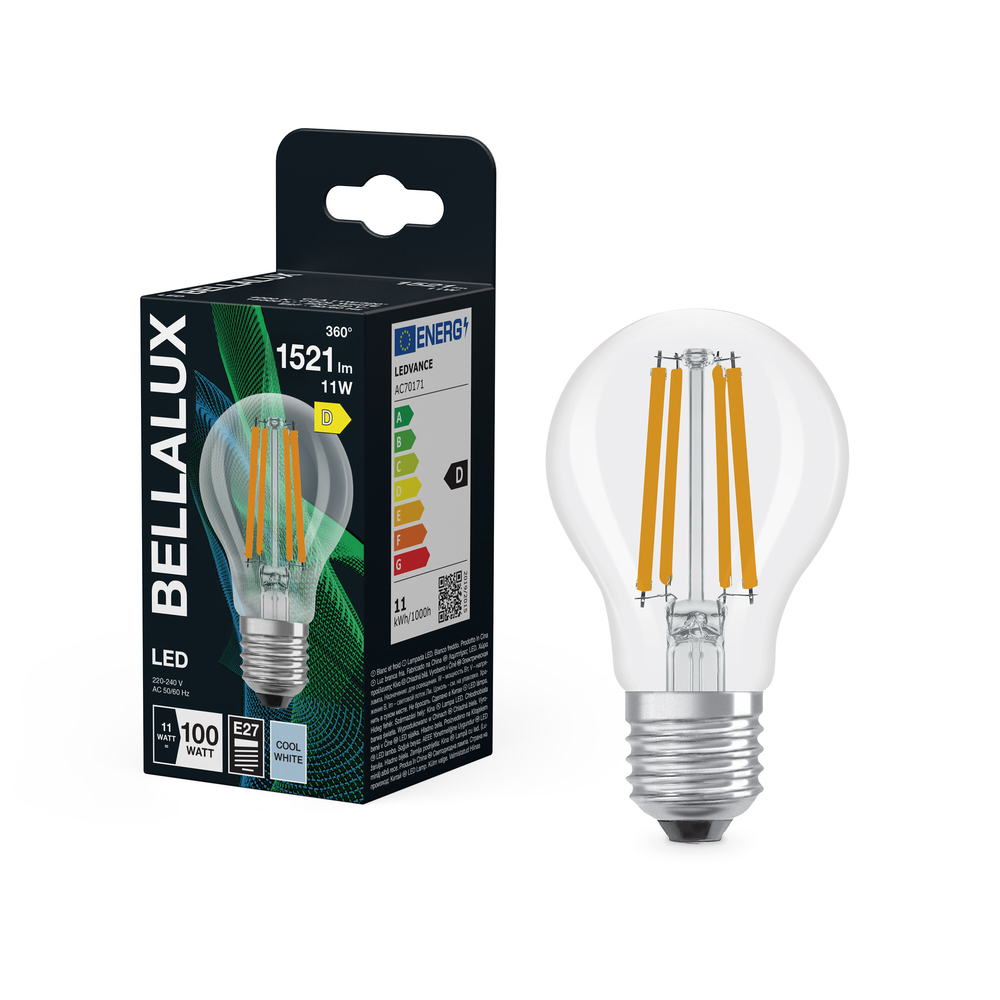 Ampoule LED Transparente Classic E27 11W 1521 lm Blanc Froid