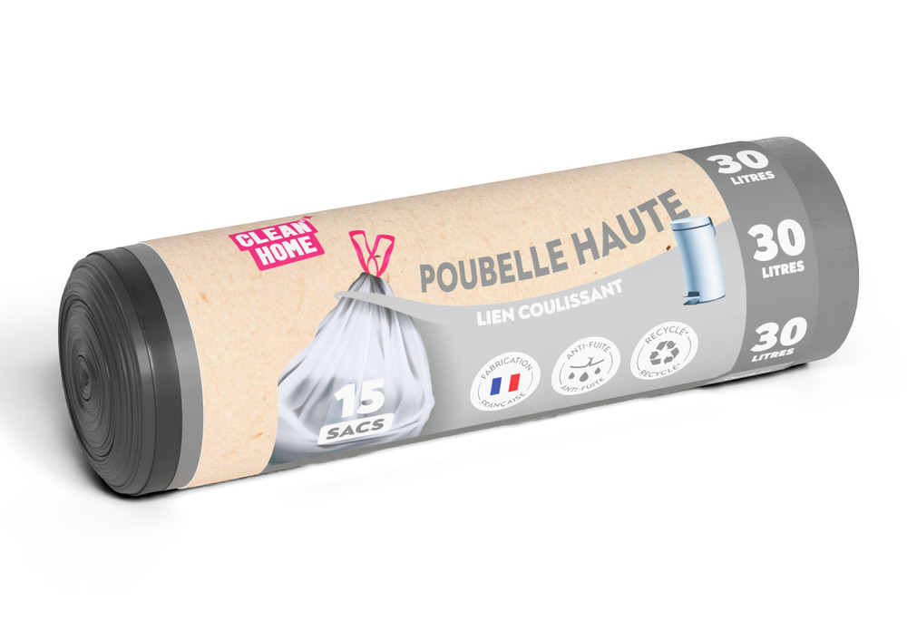 Sacs Poubelle Clean Home Liens Coulissants