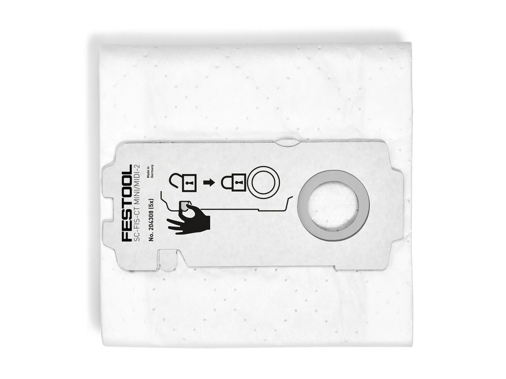 Sac filtrant Festool Selfclean pour aspirateurs CT MINI et CT MIDI.