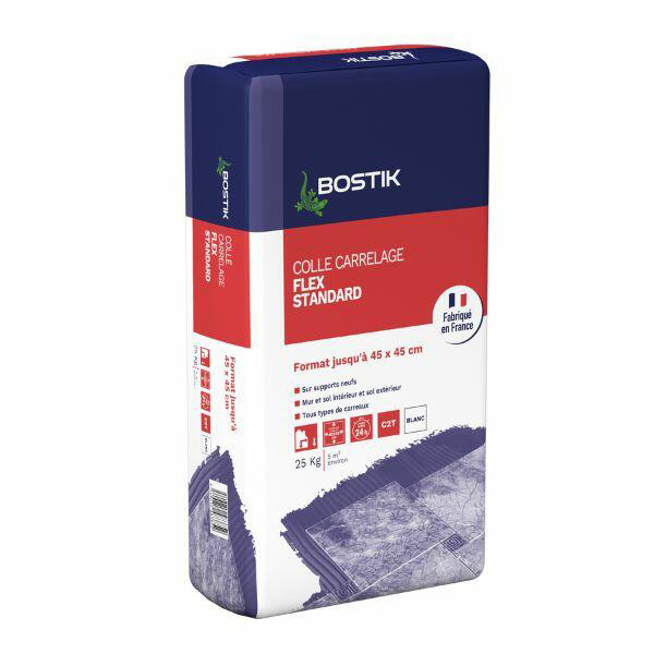 Sac de 10kg de colle carrelage Flex Standard Bostik