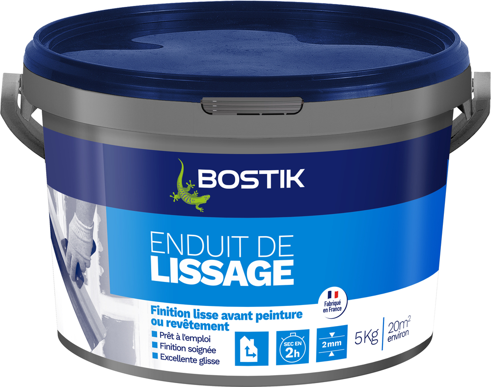 Enduit de Lissage Pâte 5 kg, prêt à l'emploi pour murs et plafonds