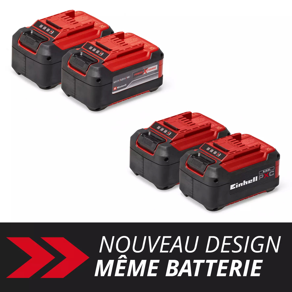 Pack de Deux Batteries Power X-Change 18V 5,2 Ah