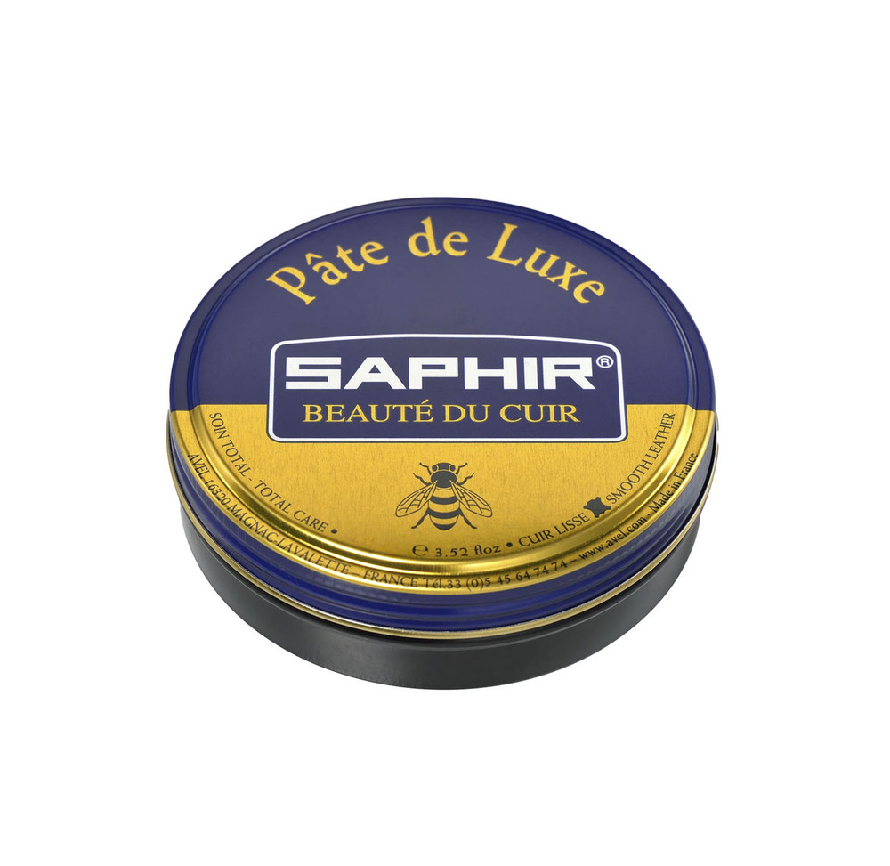 Cirage en pâte de luxe en boîte de 50 ml pour l'entretien et le lustrage des cuirs