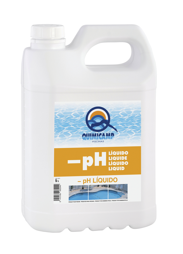 Bidon de pH Moins Liquide de 5kg pour piscine
