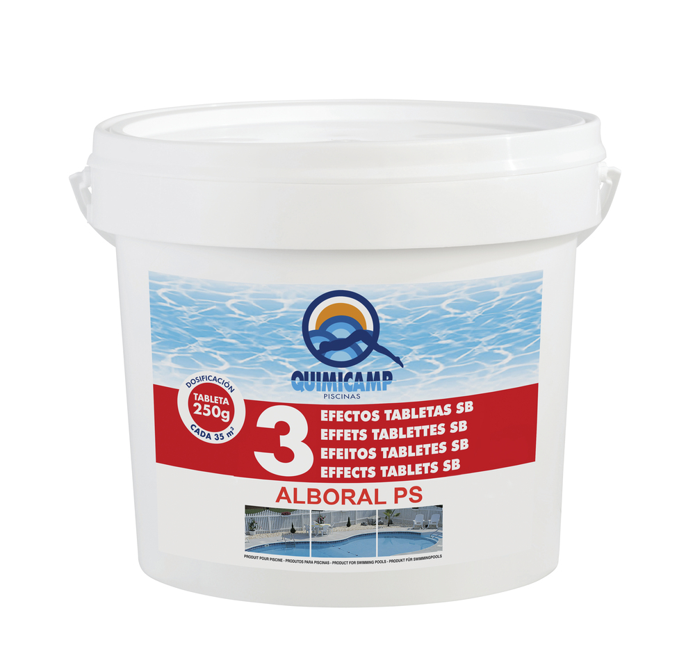 Seau de pastilles de Chlore 250g à Dissolution Lente 5 kg