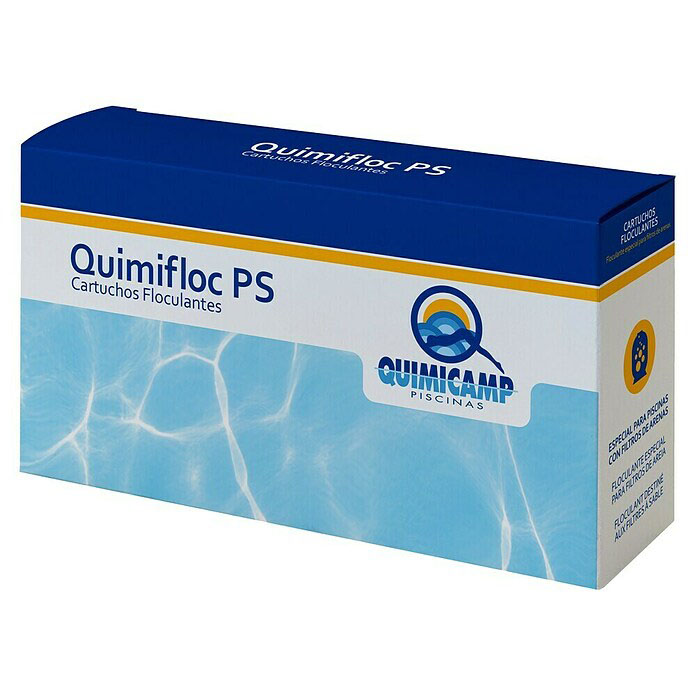 Boite de 4 cartouches de 240g de floculant pour piscine Quimifloc PS