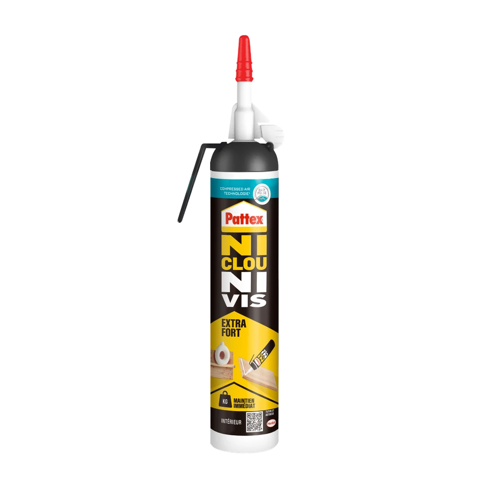 Colle acrylique Ni Clou Ni Vis Extra Extra Fort & Rapide en tube de 266 g pour fixation sans perçage