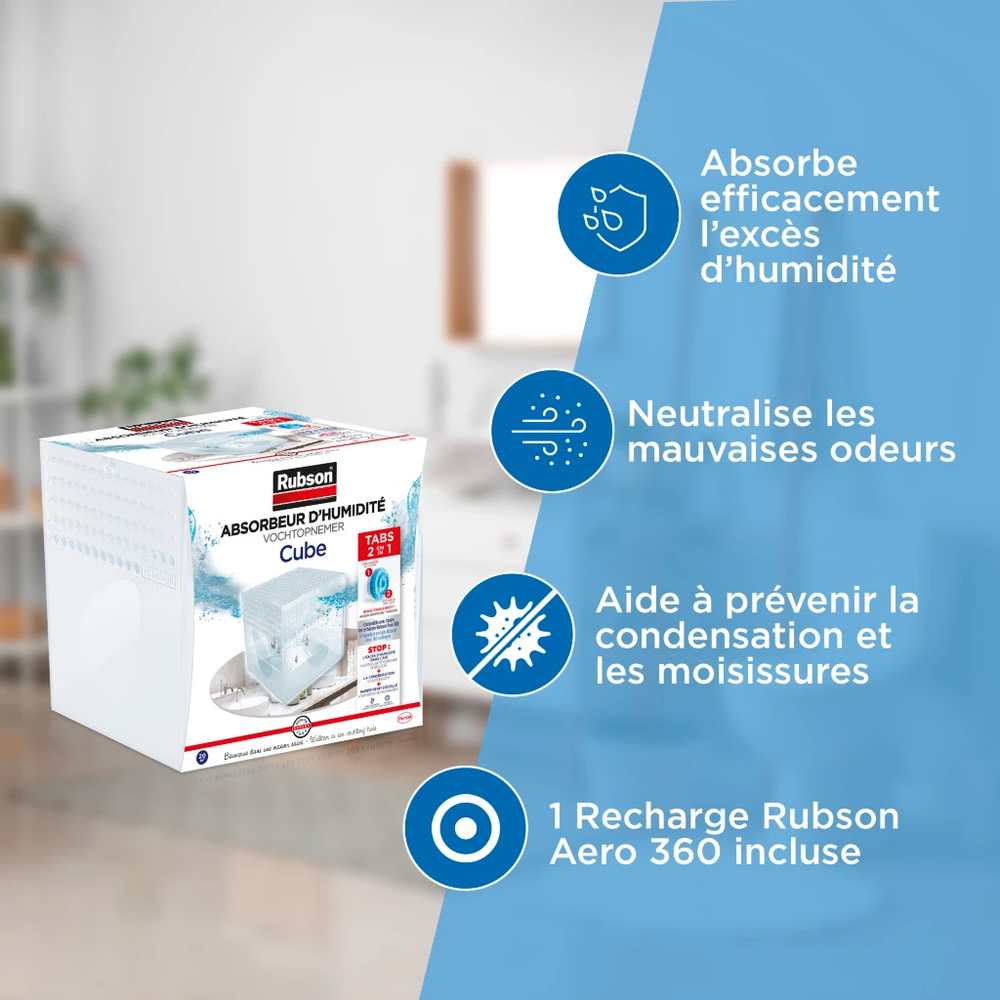 Cube Absorbeur d'Humidité 20 m²