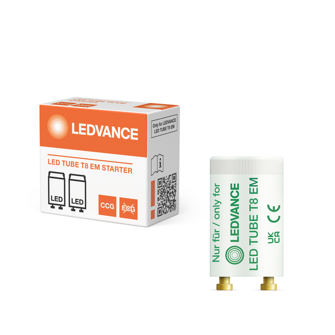 Starter LED Ledvance SubstiTUBE pour le remplacement de tubes fluorescents T8 sur ballasts conventionnels.