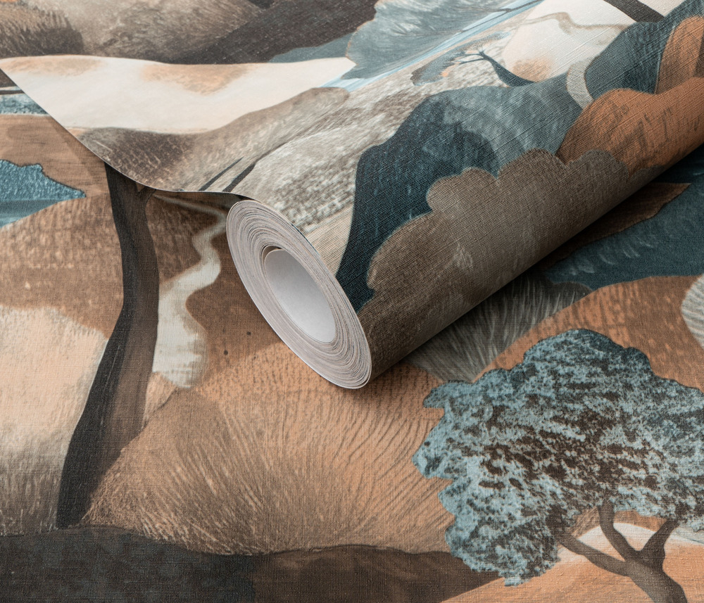 10433-19 - Papier Peint Intissé View Bleu Terra