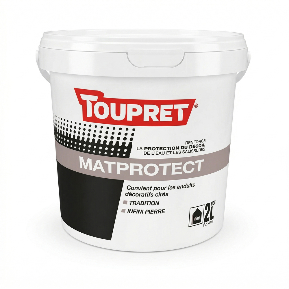 Enduit à effets décoratifs Matprotect 2L pour murs intérieurs, offrant une finition texturée
