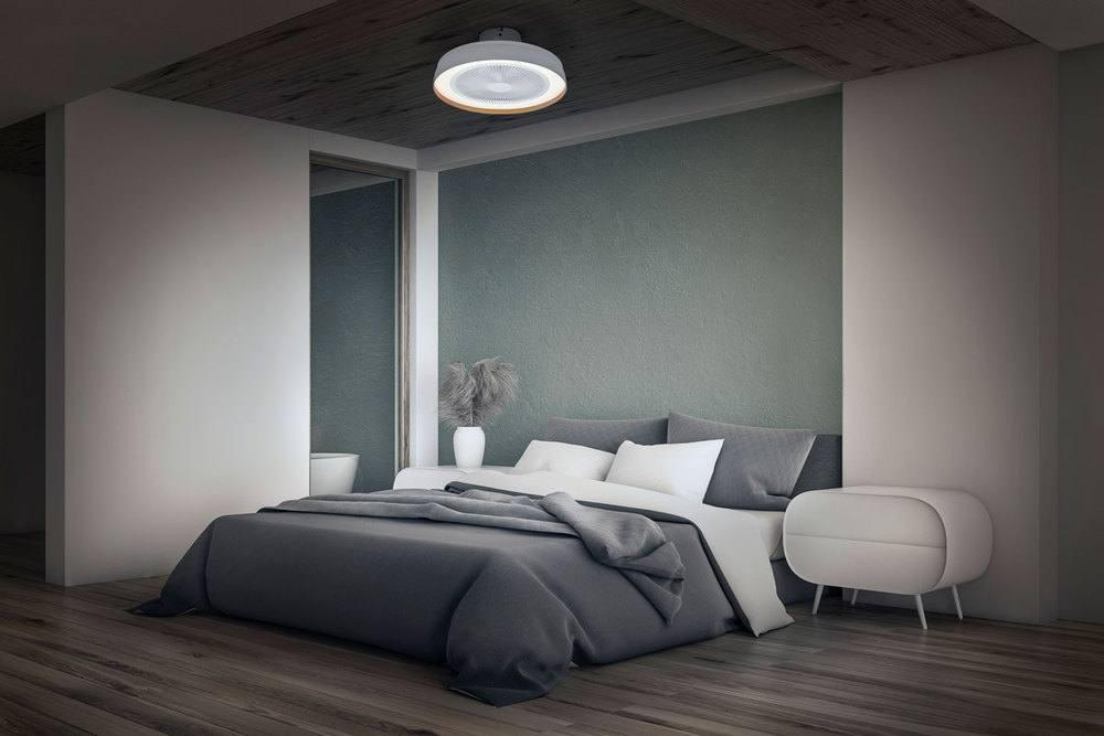 Ventilateur Plafonnier à Eclairage LED Compact 480 49W Blanc