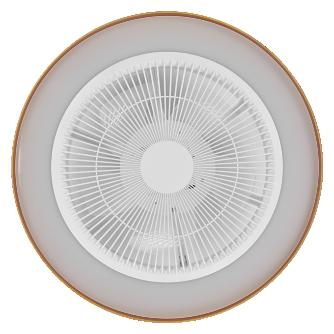 Ventilateur Plafonnier à Eclairage LED Compact 480 49W Blanc