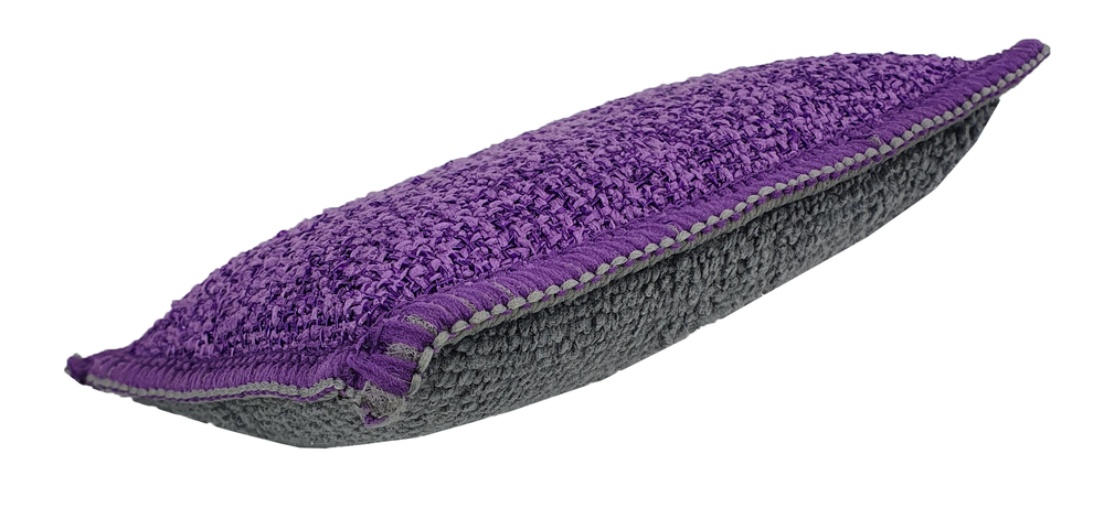 Eponge Microfibre Bi-Face Grattante Violette